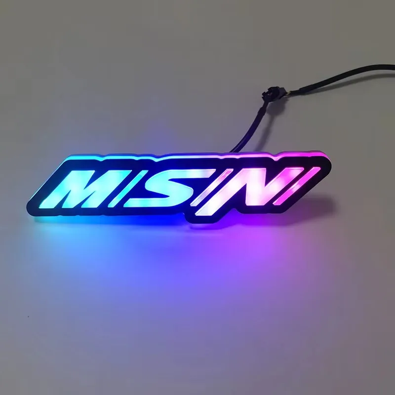 Custom Application Controller Luminous Logo Front Grille Badge Logo Stream Light Emitting Diode Car Bumper Light