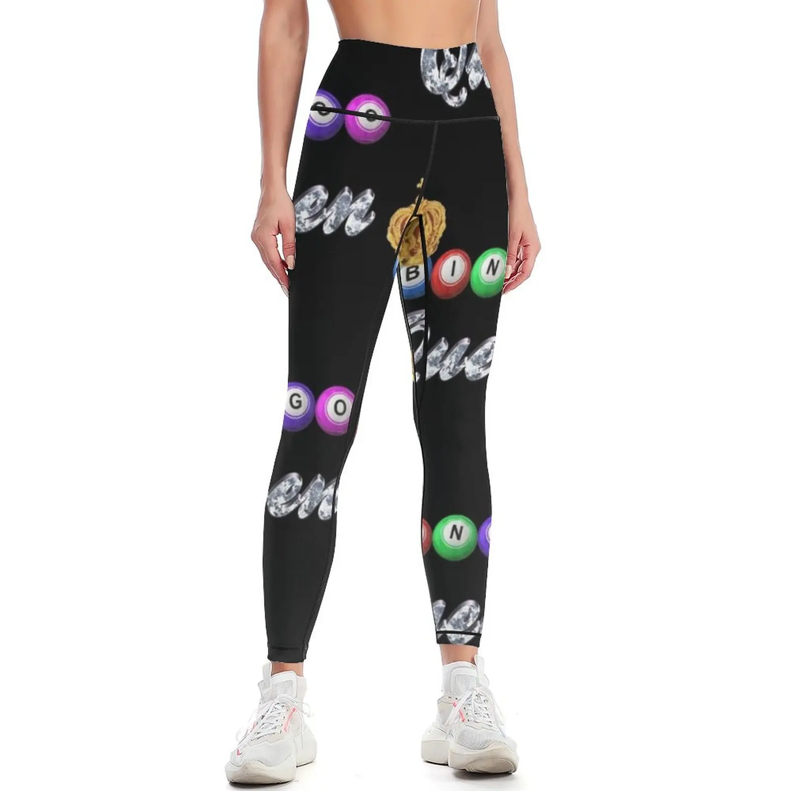 

Bingo Queen Diamond Leggings Golf wear trousers sportswear gym sports woman gym Womens Leggings