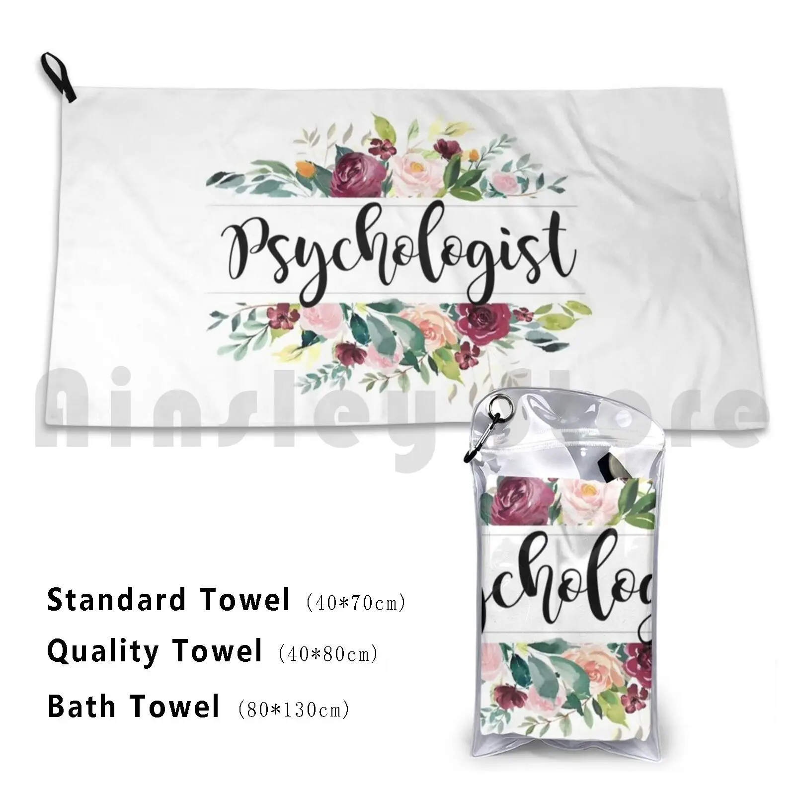Psychologist Bath Towel Beach Cushion Psych Psyched Psychologist School Psych School Psychologist