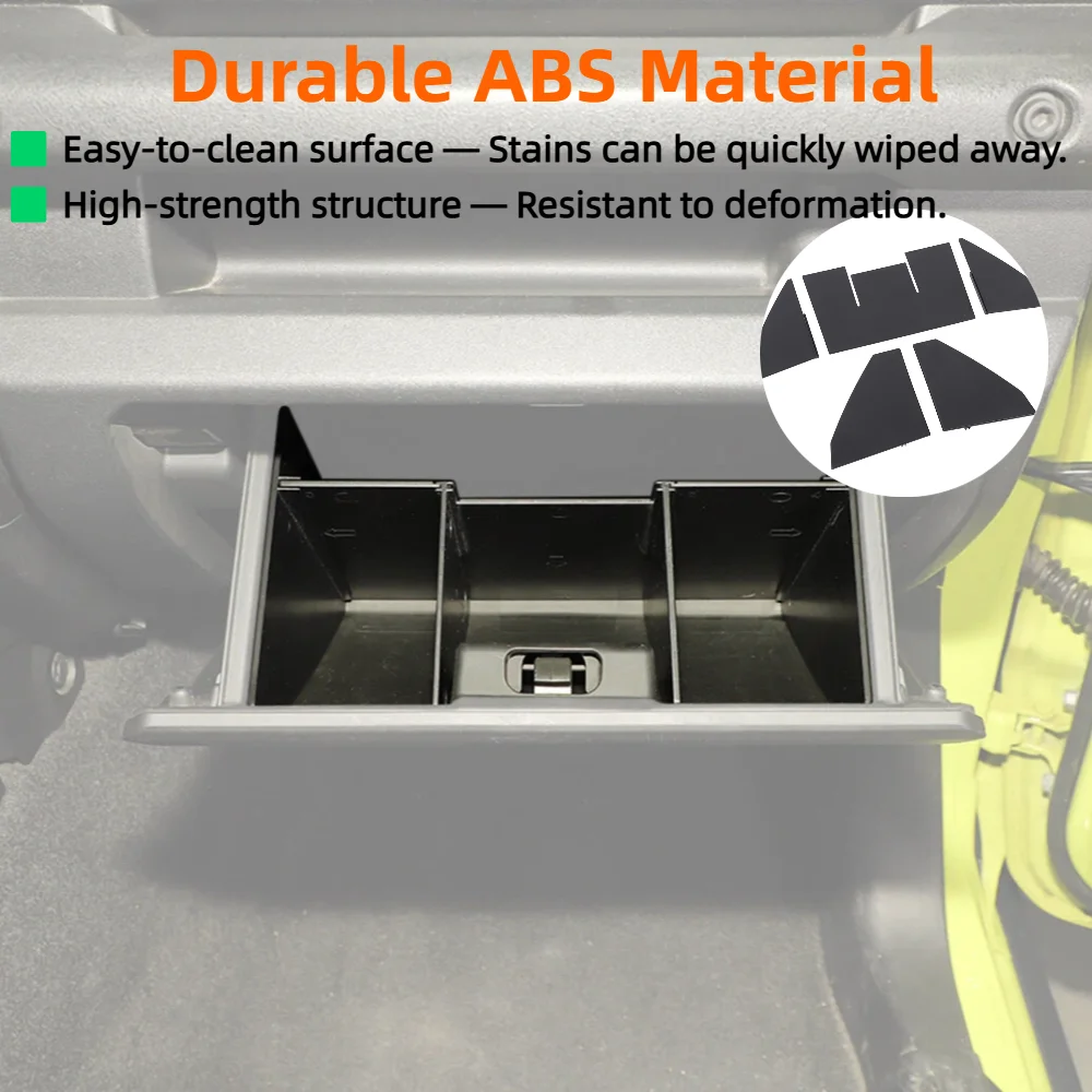 Car Glove Box Organizer Armrest Box Interval Storage Insert Divider for Suzuki Jimny JB64 JB74 2019-2025 Interior Accessories view 2