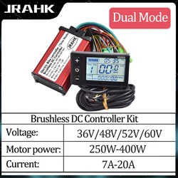 JRAHK 36V 350W S866 BLDC Controller Kit Electric Bicycle Controller 36V 7A-20A 48V 350W Electric Scooter Accelerator 60V