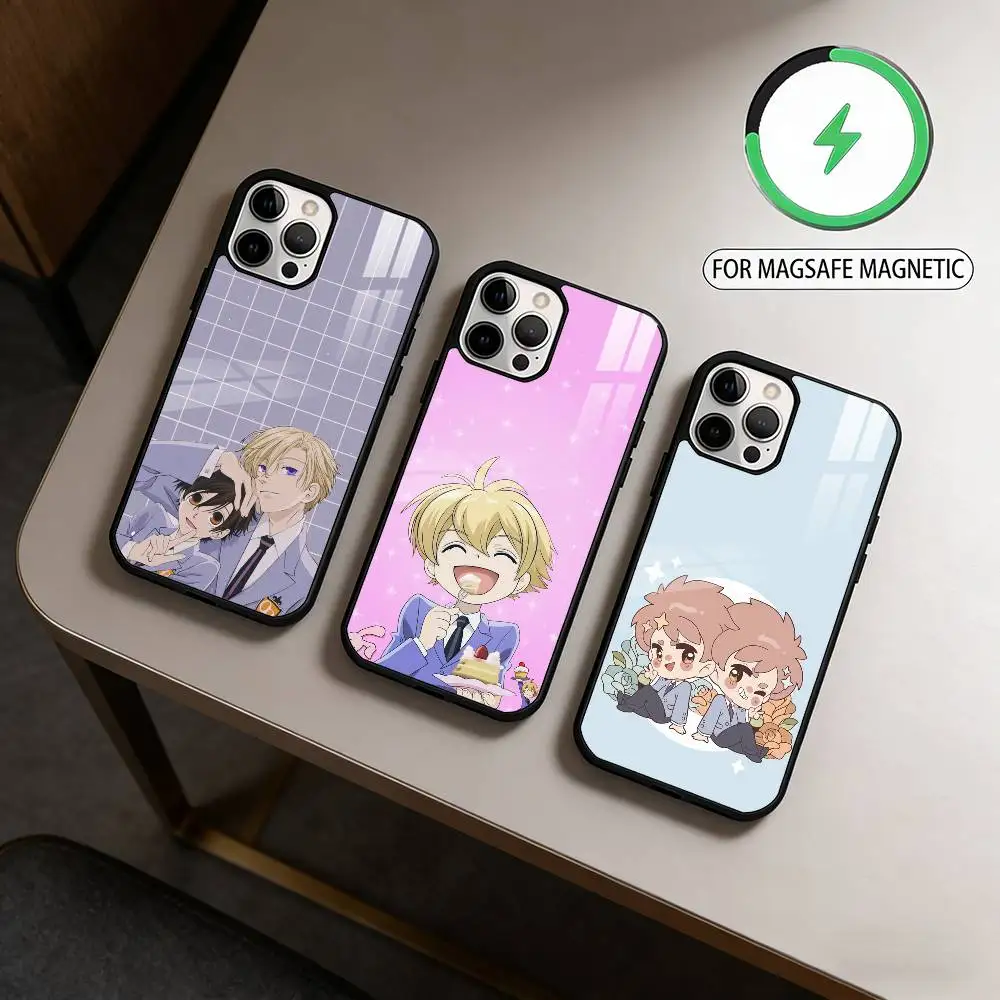 

Ouran High School Host Club Phone Case For iPhone17,16,15,14,13,12,11 Plus,Pro Max Magnetic For Magsafe Wireless Charging