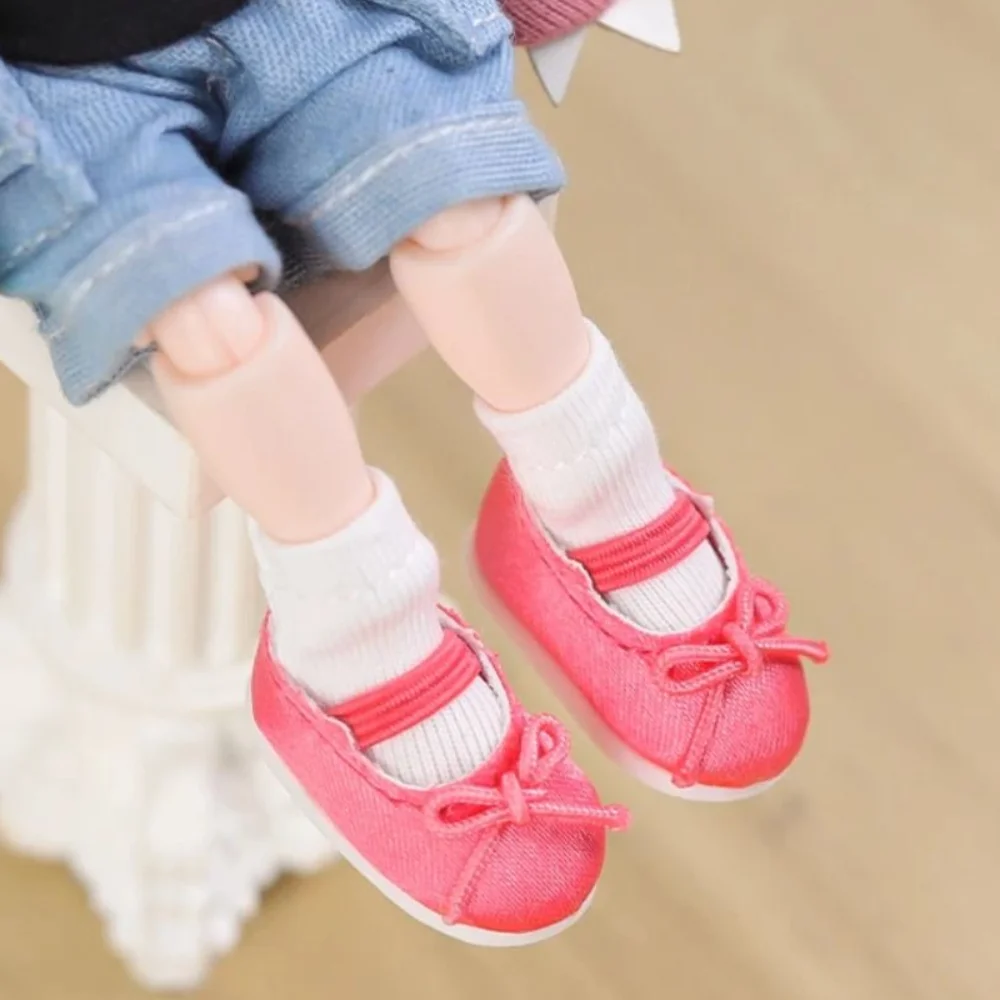 1 pair High Street Fashion OB11 Ballet shoes Cloth Multi-color 1/12 Bjd Doll Shoes Cartoon 1 Pair 1/12 Bjd Casual Shoes