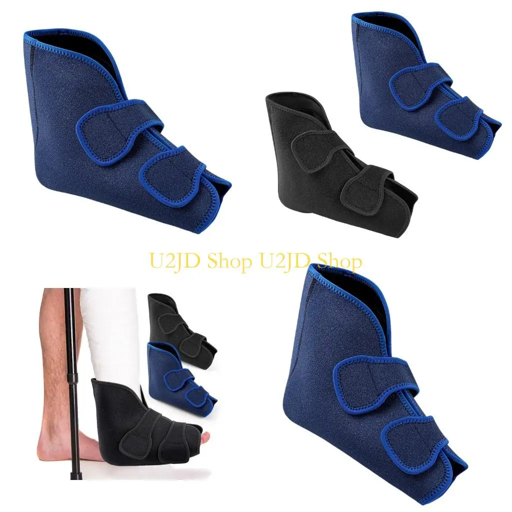 U2JD Adjustable Foot Splint Protector with Inner Ice Pack Design For Surgical Recovery Machine Washable Long Last Support