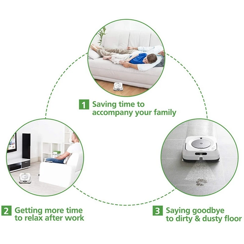 ABJA-vervanging voor Braava Jet M6 nat dweilpads I-Robot Braava Jet M-serie M6 (6110) (6012) (6112) Ultieme robotmop