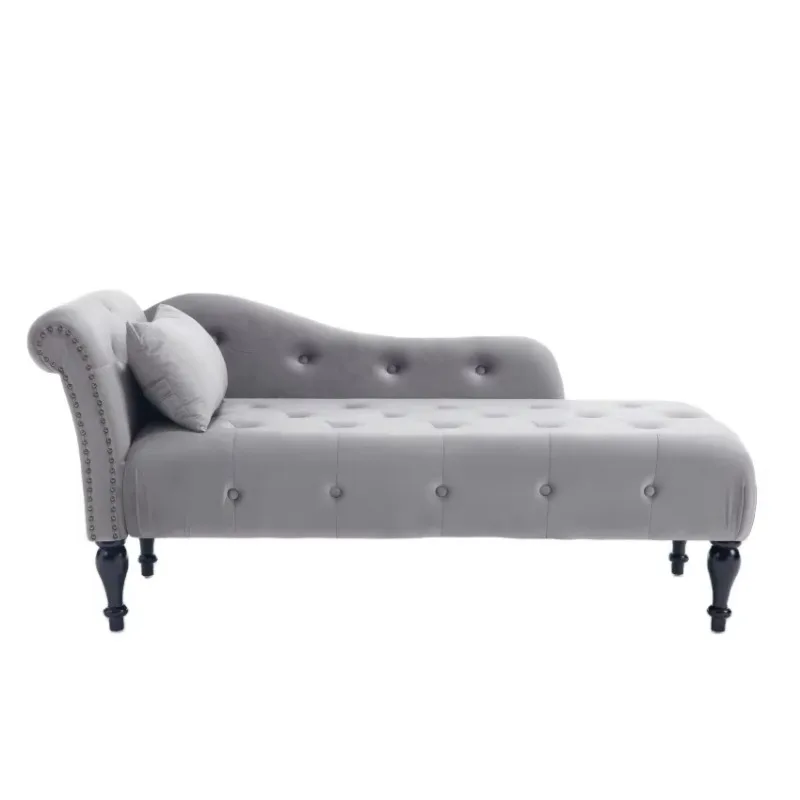 

Velvet fabric Wooden shoe changing store benches recliners Household furniture