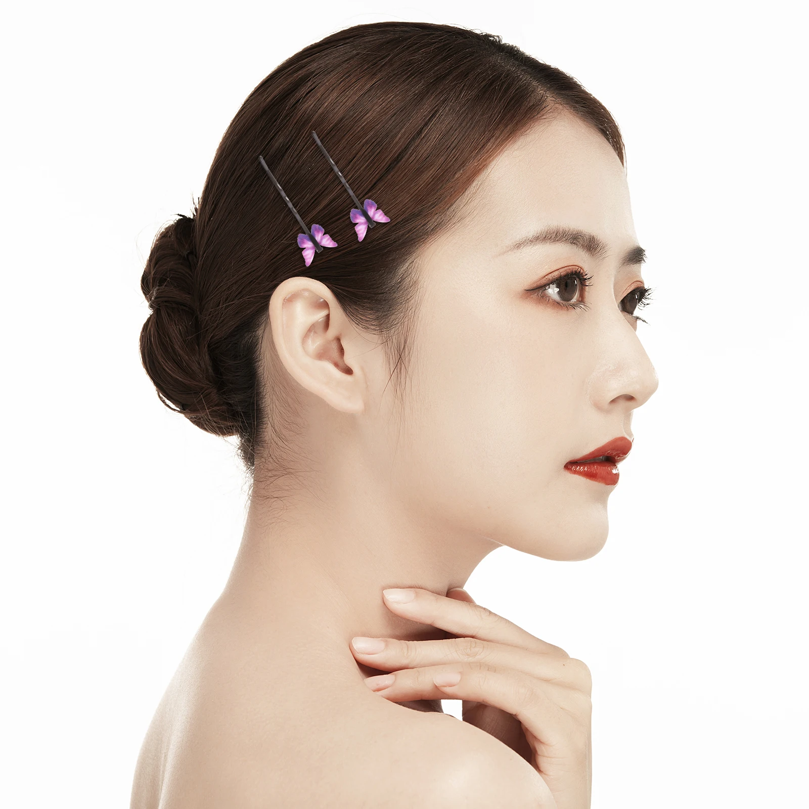 

12pcs Clip Zinc Alloy Women Cute Tiny Hairpin Barrettes Stylish Accessories Butterflies Hair Clip Hair Care Tools