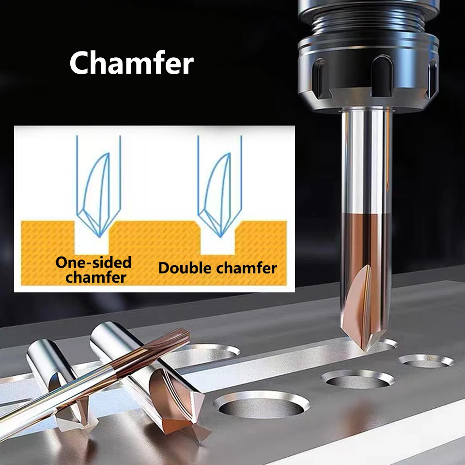 YZH 20 ° /30 ° Gradwinkelfräser HRC50/HRC55/HRC65 Senkfräser V-Nut-Durchmesser 3 4 5 6 8 10 12mm – Detail 8