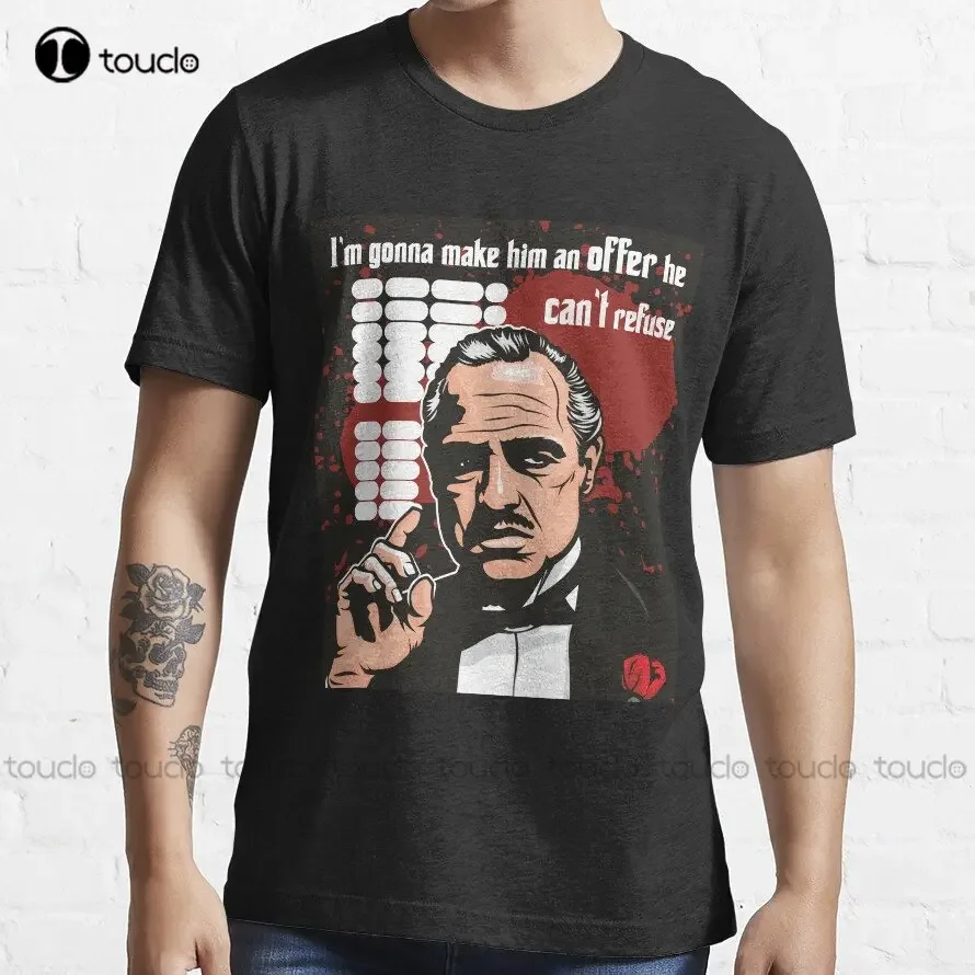 

Трендовая футболка The Godfather на заказ для взрослых и подростков, унисекс, футболки с цифровой печатью, забавная уличная футболка с героями мультфильмов, Xs-5Xl