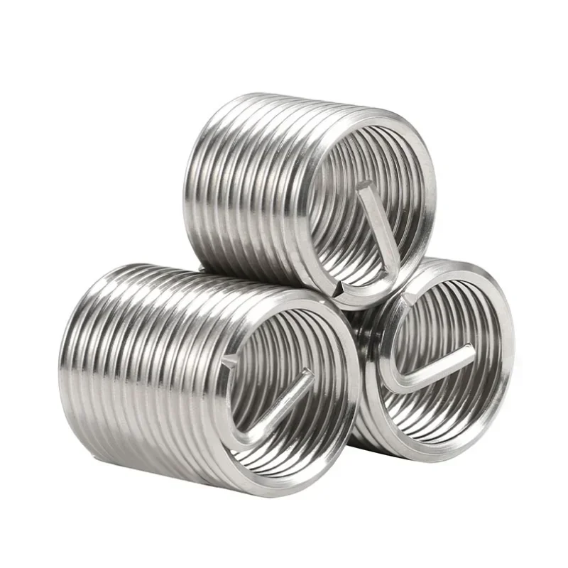 1~20 Pcs Wire Thread Repair Inserts 304 Stainless Steel M1.6 M2 M2.5 M3 M4 M5 M6~M24 Bushing Sleeve Threaded Inserts Set Screw