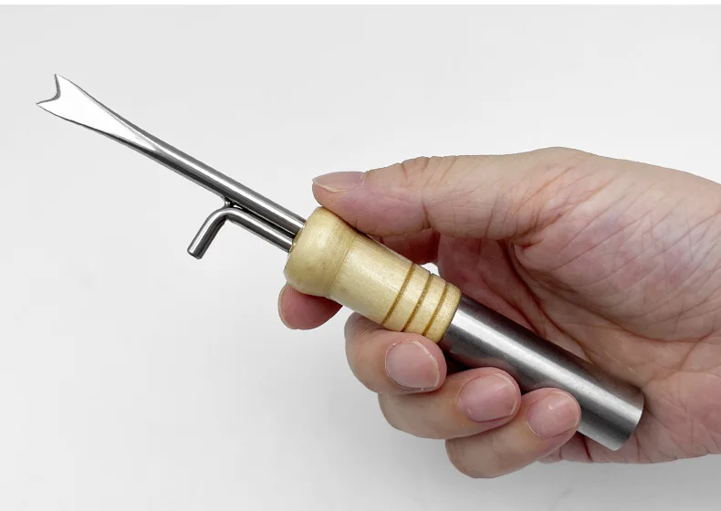 ShareShark Multifunktionales Tintenfisch-Jig-Haken-Korrekturwerkzeug Edelstahl-Tintenfisch-Entblutungsnadel für Tintenfisch-Jig-Angeln im Salzwasser – Detail 7