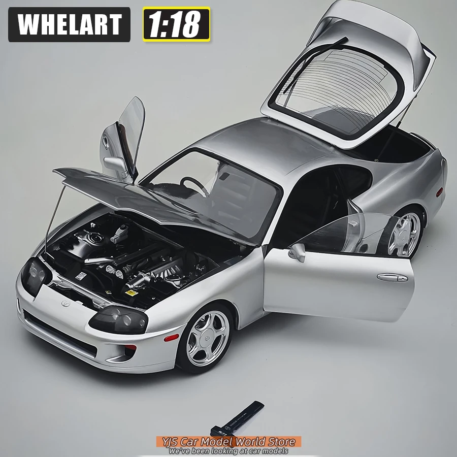 WHELART 다이캐스트 모델 1:18 토요타 수프라 A80 자동차 모델 친구에게 보내는 휴일 선물 컬렉션 정적 모델