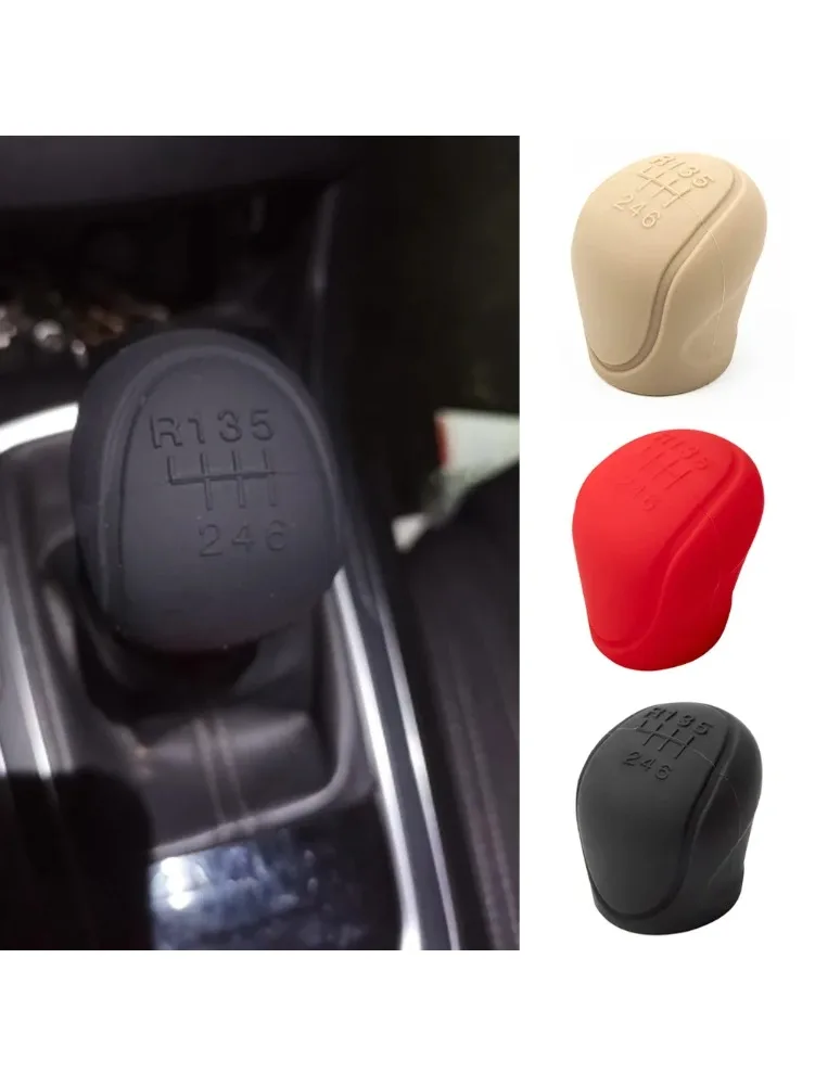 Auto Siliconen Pookknop Cover Versnellingspook Antislip Handgreep Beschermende Covers Handleiding 5 6-speed Auto-interieur Accessoires - afbeelding 2