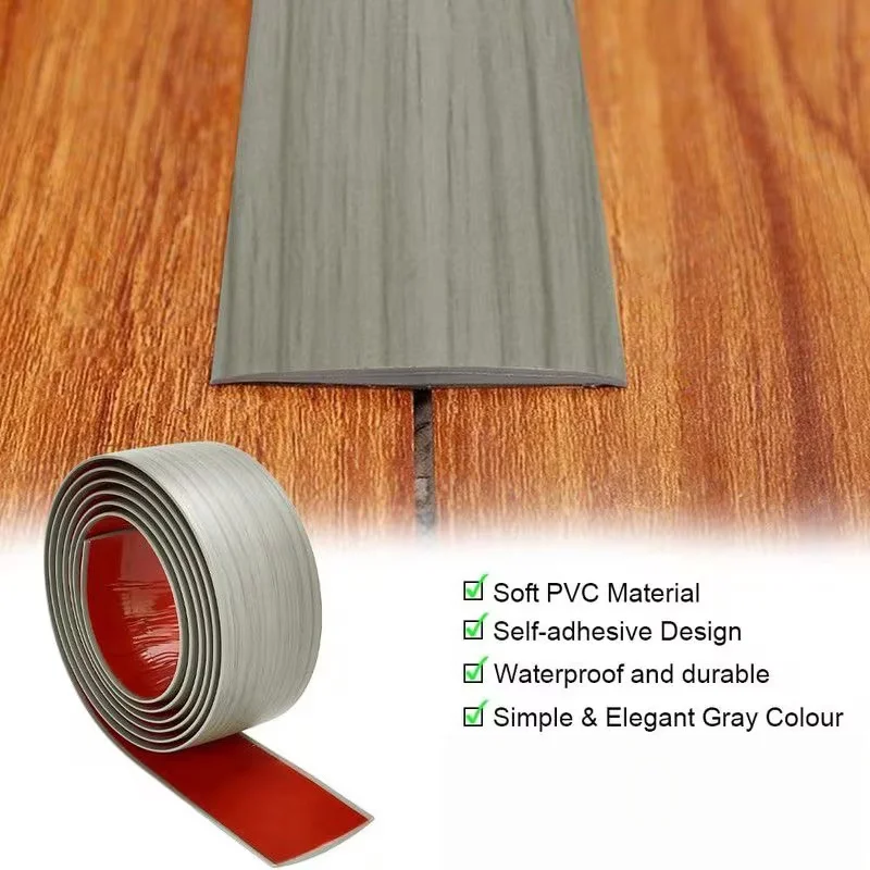 Self Adhesive Floor Transition Strips Pressed Door Threshold Seam Strip Floor Gap Pressed Line Edge Strip