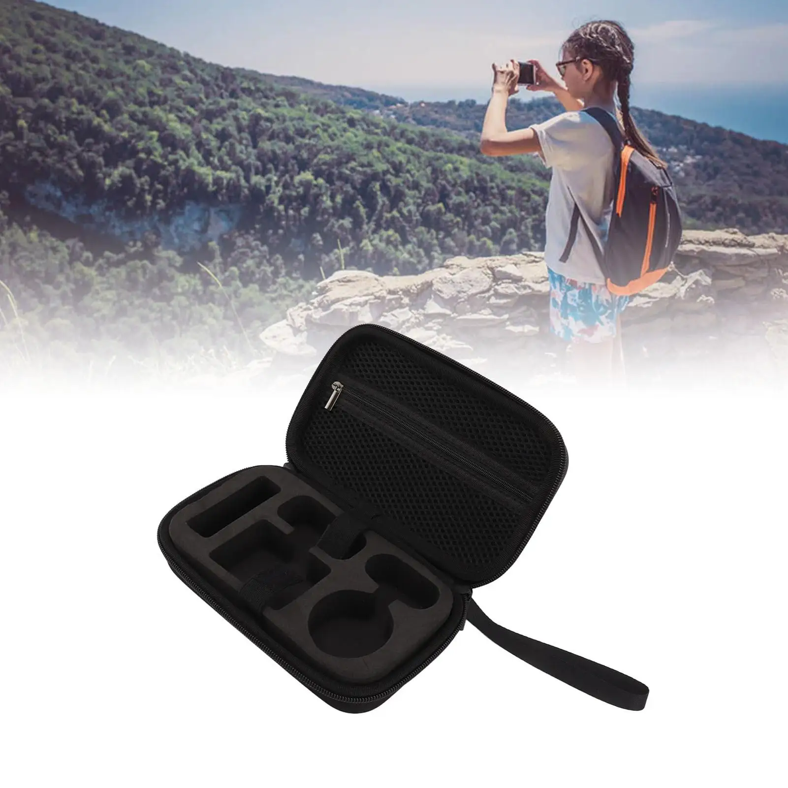 Waterproof Portable Action Camera Bag | Ample Storage, Molded Carrying Case for travel