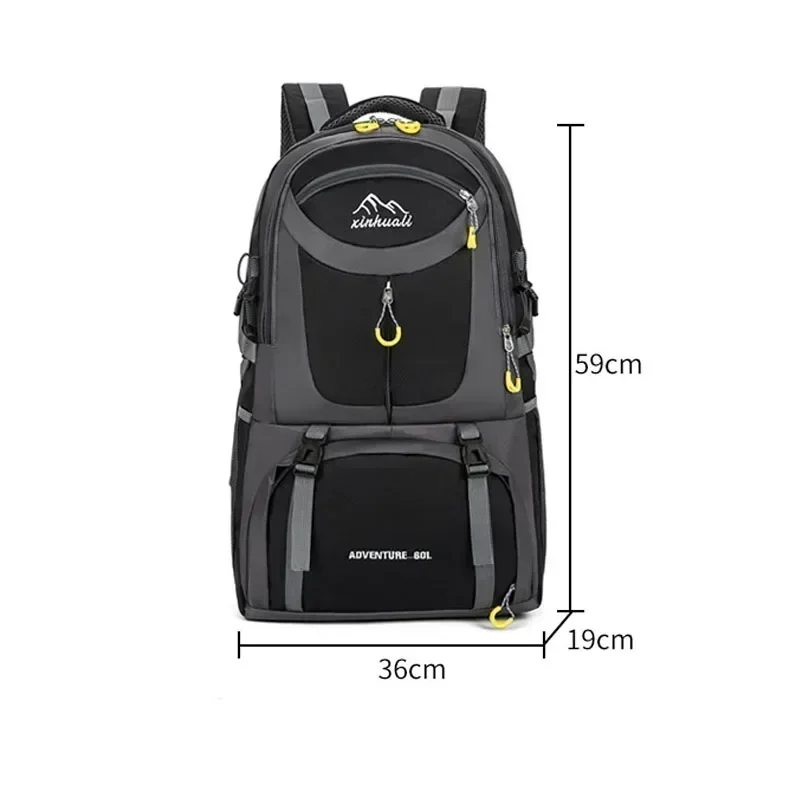 60L Sports Backpack Outdoor Backpacks Waterproof Sports Bags Camping Hiking Travel Rucksack Trekking Bag For Universal