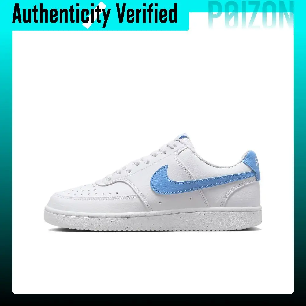 Nike Court Vision 1 Low Next Nature Low top Skateboard Shoes Women's White Blue DH3158-107