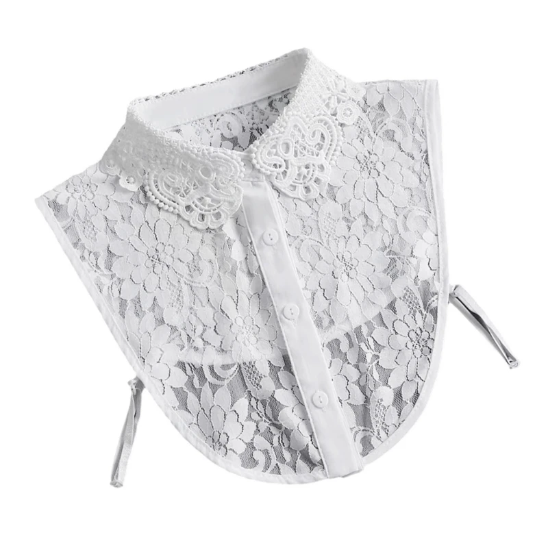 

Stylish Lace Embellished Fake Collar Great For Daily Wear Or Special Event