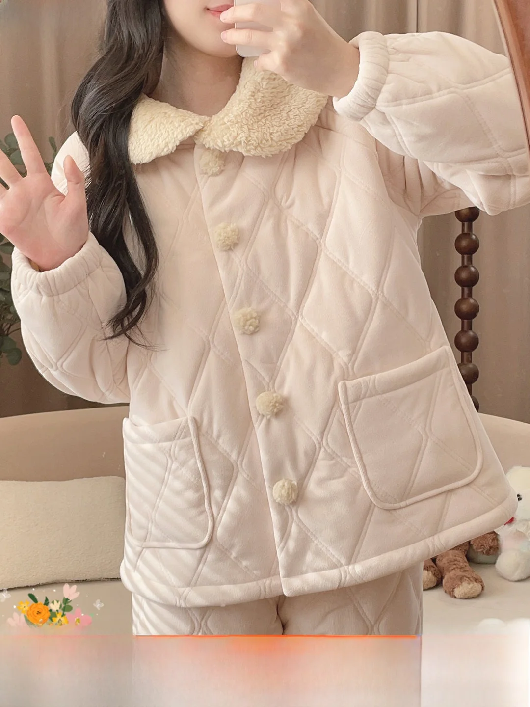 conjunto-de-ropa-de-casa-para-mujer-invierno-2025-algodon-grueso-de-manga-larga-estilo-coreano-garantia-de-calor