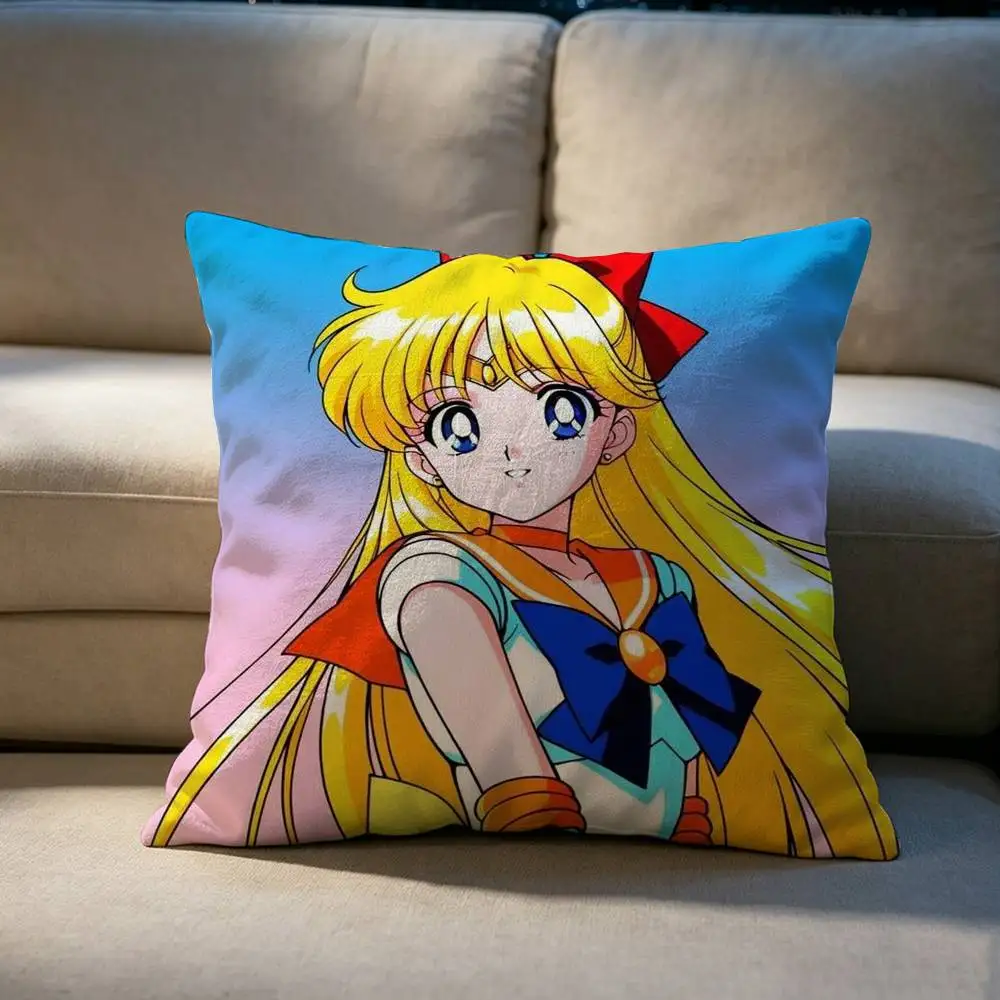 Sailor Moon Minako Aino  Pillow cover gift High definition digital printing,Surprise  vivid pattern Household.