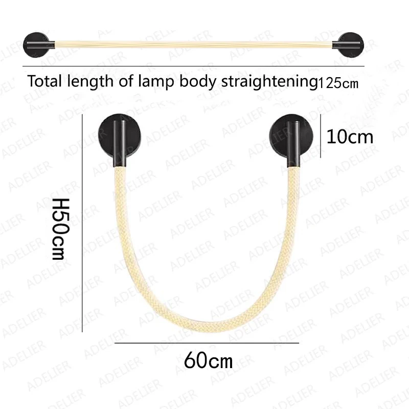 Imagem -06 - Luminária Artística Macia e Variada Tubo de Silicone Led Lâmpada de Parede Moderno Minimalista Sala de Estar Quarto Candeeiro