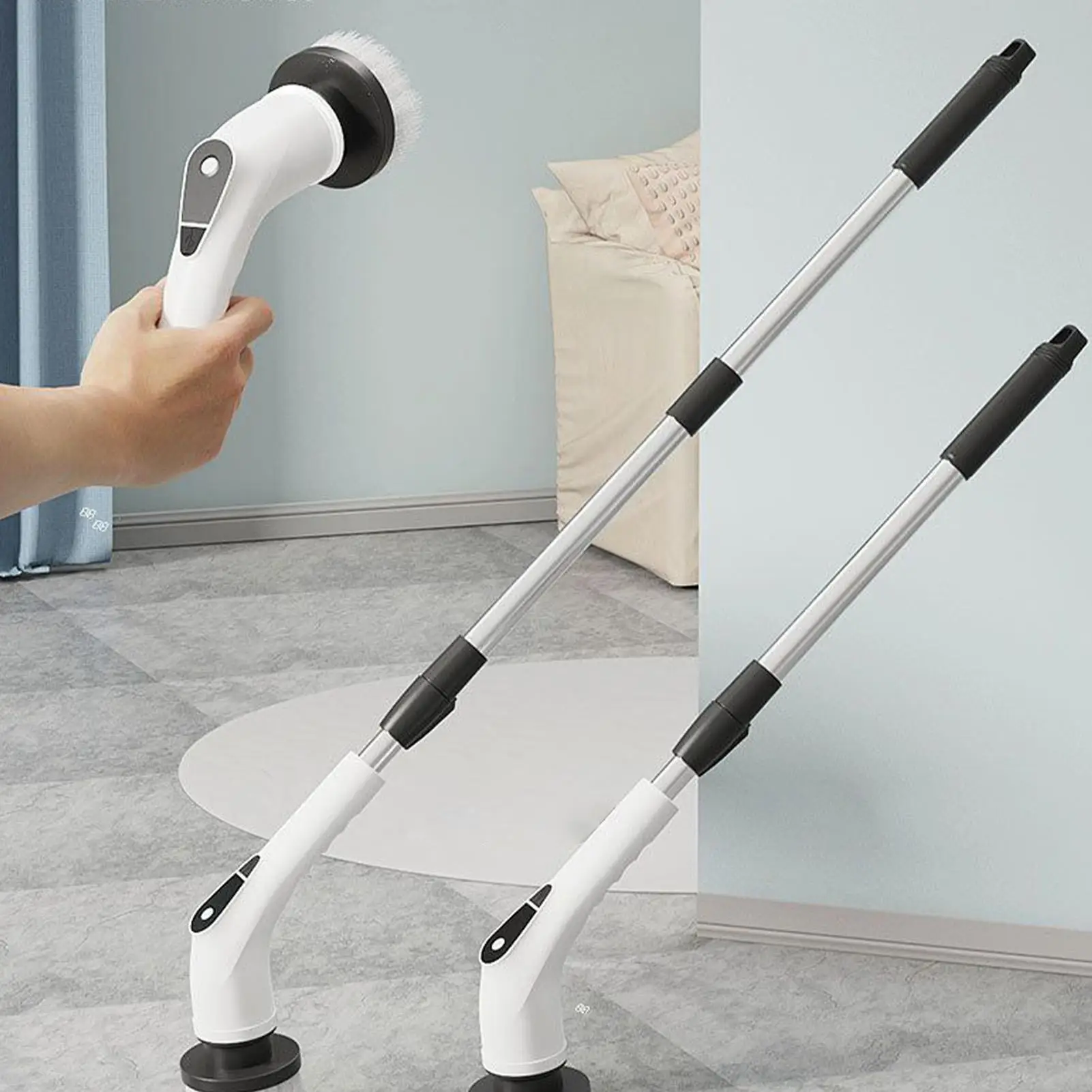 

Electric multi-function cleaning brush Kitchen Bathroom Cleaner Handheld Domestic Equipment handheld retractable floor brush