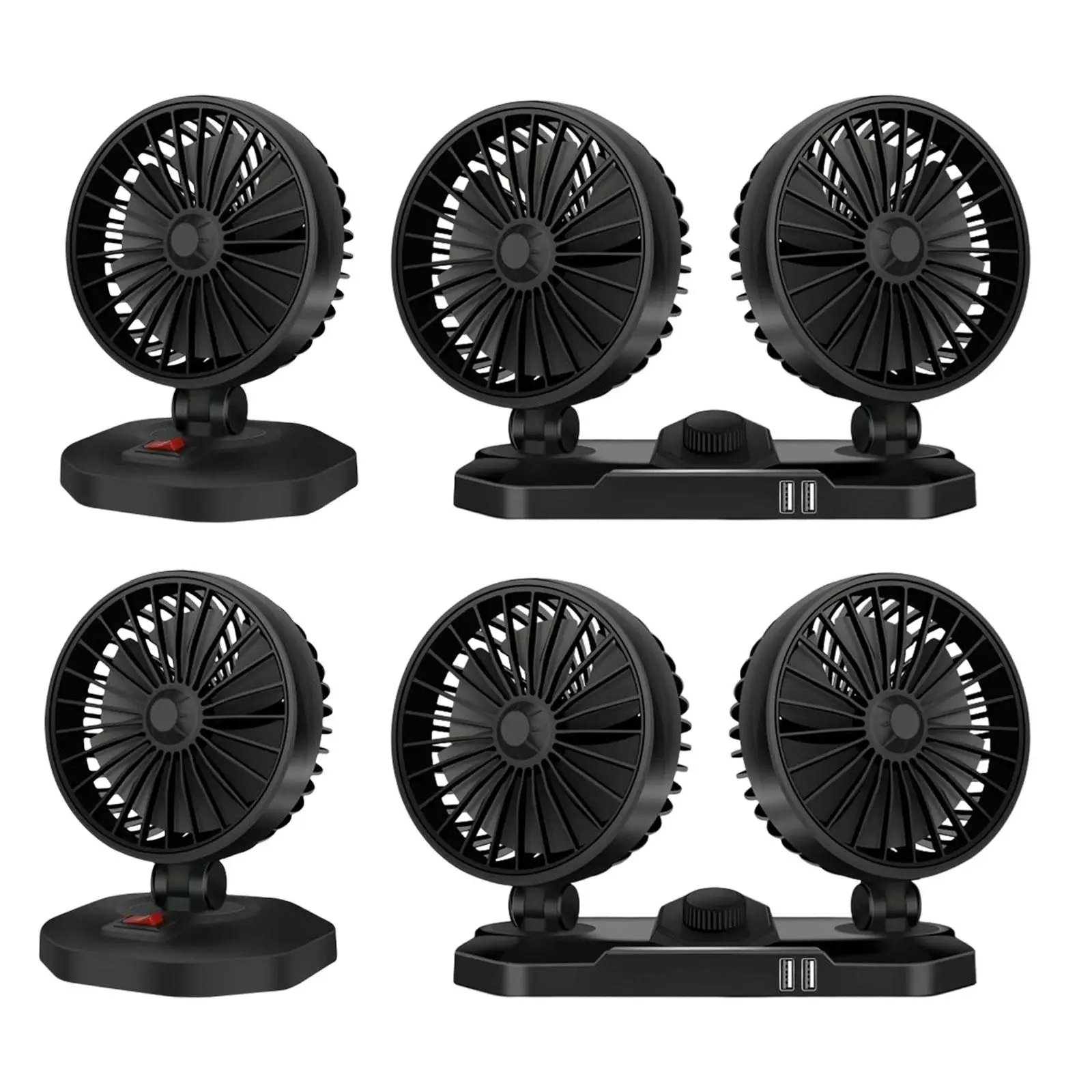 Mini Car Cooling Fans USB Portable Personal for Sedan Office Desktop