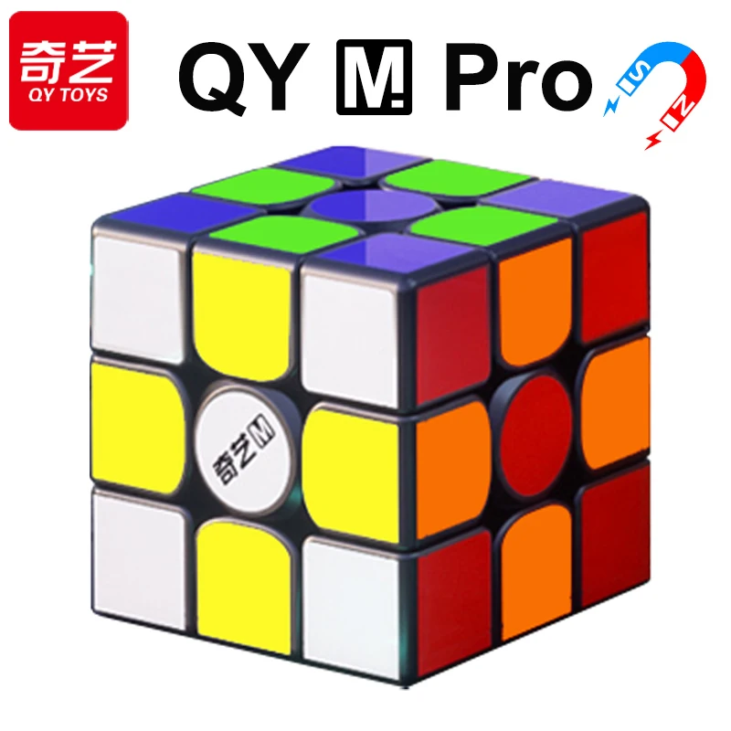 

QiYi Speedcube M Pro Magnetic Magic Cube 3x3x3 Professional 3x3 QY 3M Speed Puzzle 3×3 Children Fidget Toy Gift Game Cubo Magico