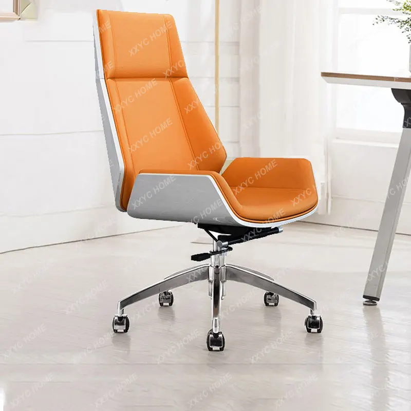 Home office Comfortable sedentary reclining staff chair Simple modern high back lift swivel chair