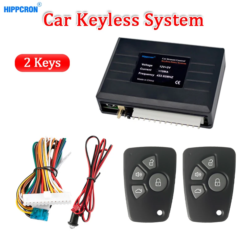 Remote Control Car Central Lock Car Door Closer Key Fob Keychain for Alarm Keyless Entry System Controller Universal Type 12V