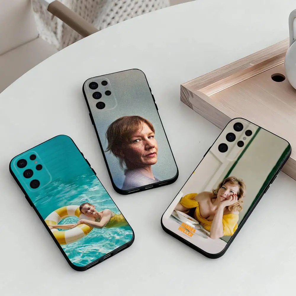 German Actress Sandra Huller   Phone Case For Samsung S25,S24,S21,S22,S23,S30,Ultra,S20,Plus,Others Soft Black Cover