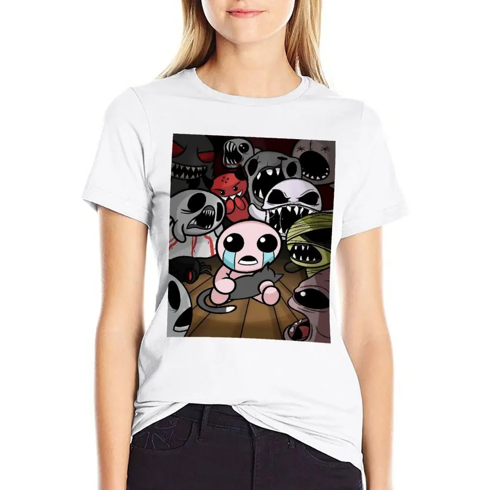 The Binding Of Isaac Top Tee Vintage T-shirt Fresh Campaign  Funny Vintag Aactivity Competition