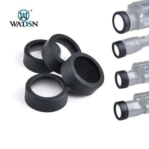 WADSN 전술 보호대 사냥 무기 조명 LED 손전등 커버, 커스텀 렌즈 가드, M300, M600, X300, X400V, 25.4mm, 28mm, 30mm, 26mm