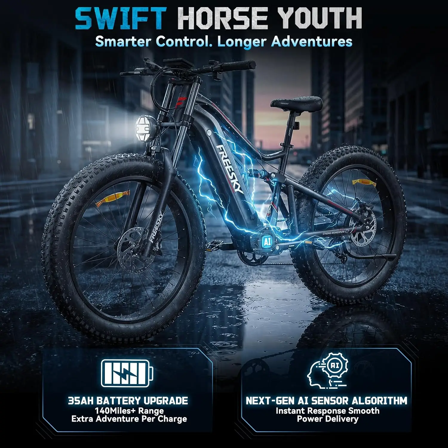 48V 35Ah LG Battery Electric Bike 140 Miles Long Range Fast Ebike, Customized