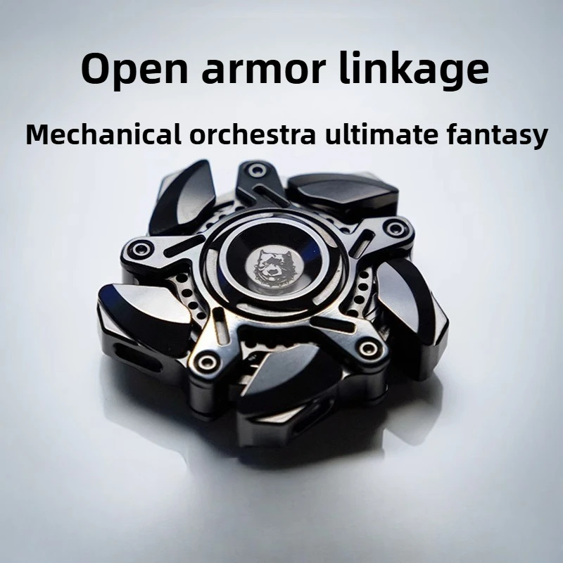 2025 NewKTS الأصل Wuye Kaijia EDC الربط الميكانيكية المعدنية جيروسكوب الإصبع الضغط سطح المكتب لعبة هدية