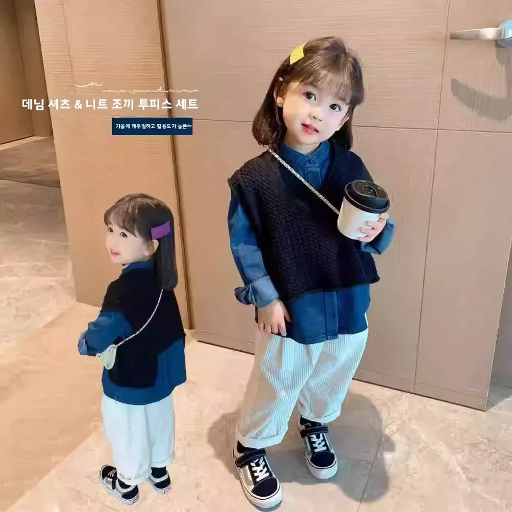 

Cute Baby Girl Outfit Set Casual Sle Spring Autumn Faionable Kids Clothing Cotton Polyester Blend Tee Pieces