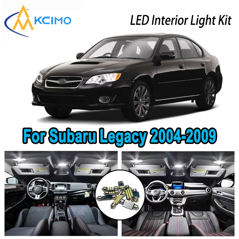 

Для Subaru Legacy 2004-2009 2005 2006 2007 Премиум Яркий светодиодный внутренний купол Карта багажника Комплект автомобильных светодиодных ламп Canbus без ошибок
