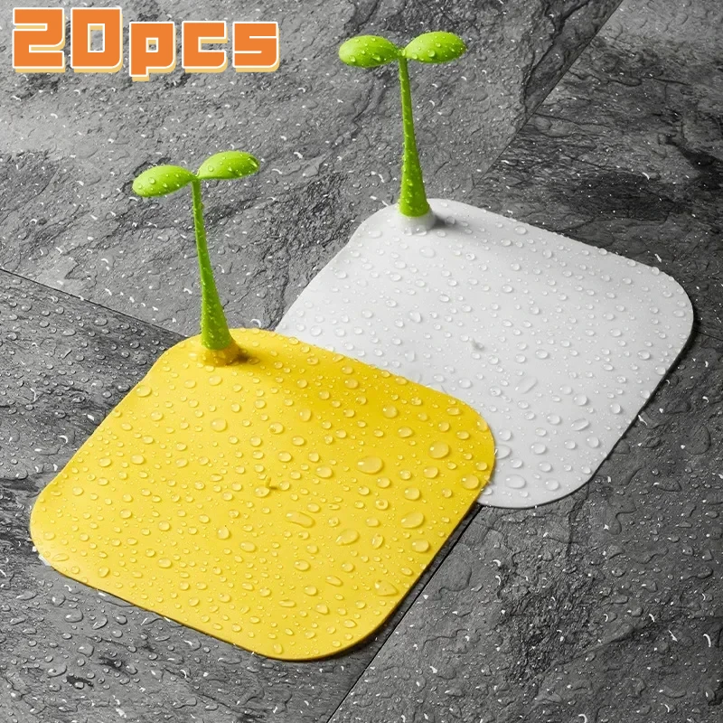 

Bean Floor Drain Cover Sprout Floor Drain Silicone Cover Bathroom Sewer Deodorant Cover Kitchen Insect Proof Floor Drain Cover