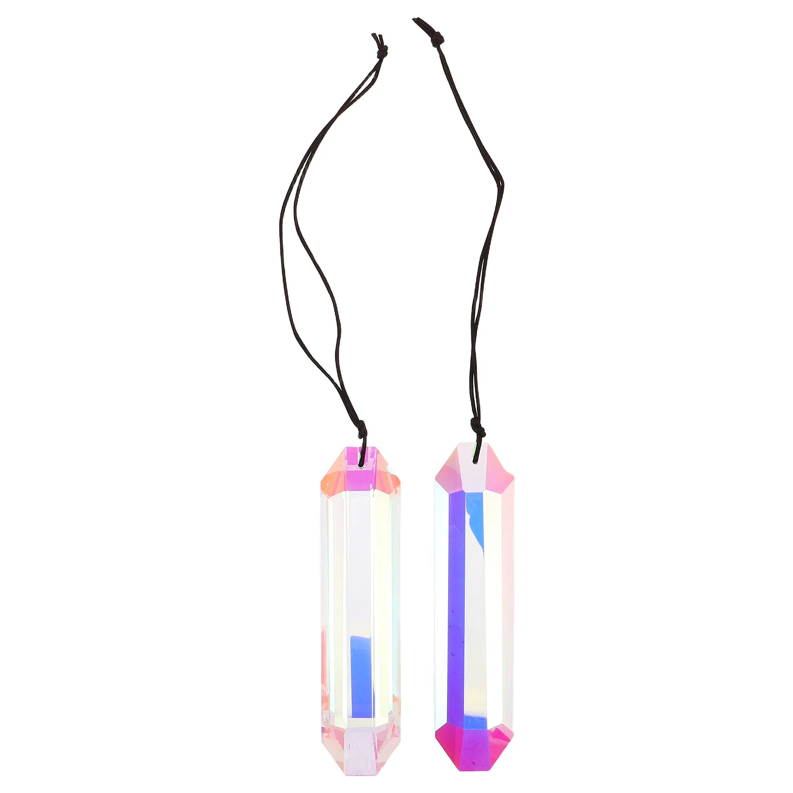 

2 шт. хрустальные подвески-призмы для создания радуги, кристальные шары-подвески, украшения для окон, сада, двора
