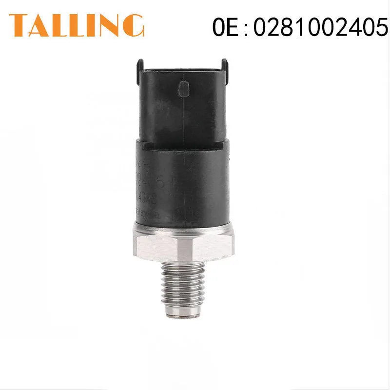 0281002405 Fuel Rail Pressure Sensor for Renault Trucks Fiat Ducato Doblo Iveco Daily Lancia Alfa Romeo Land Rover Hyundai BMW