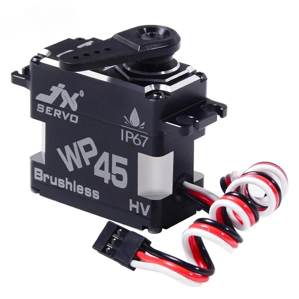 JX WP45 45kg IP67 Servo brushless impermeabile Full Metal Gear Guscio CNC ad alta precisione per applicazioni industriali robot UAV RC