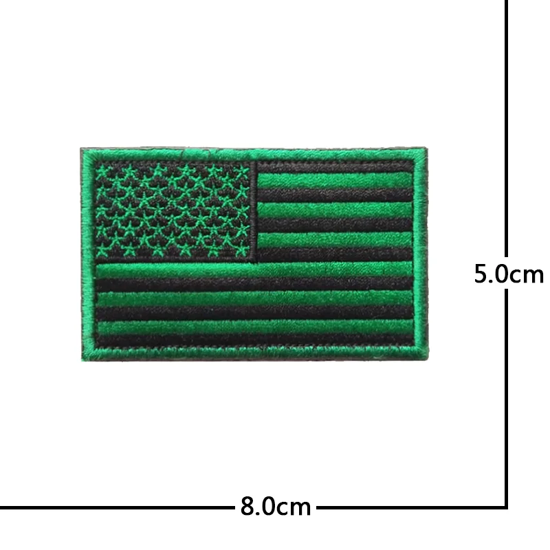 American Flag USA Embroidery Hook and Loop Armband Military Tactics Badge Backpack DIY Decoration Sticker Flag Badge 3D Tactical