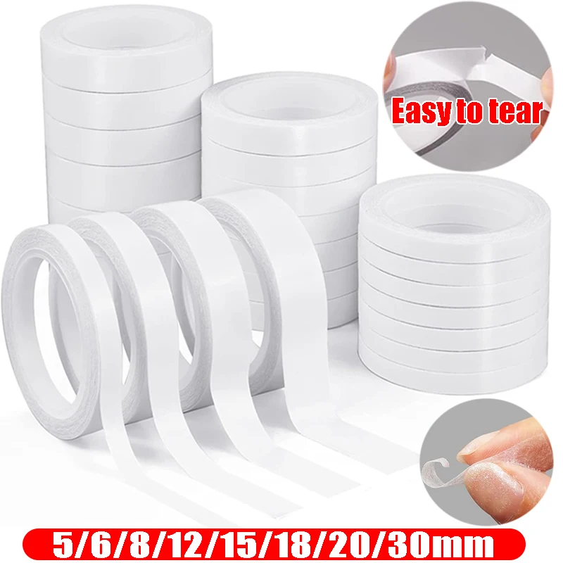 

Double Sided Tape Strong Double Faced Powerful Hand Tearing Adhesive Tapes For Sticky Paper Office School Stationery Supplies