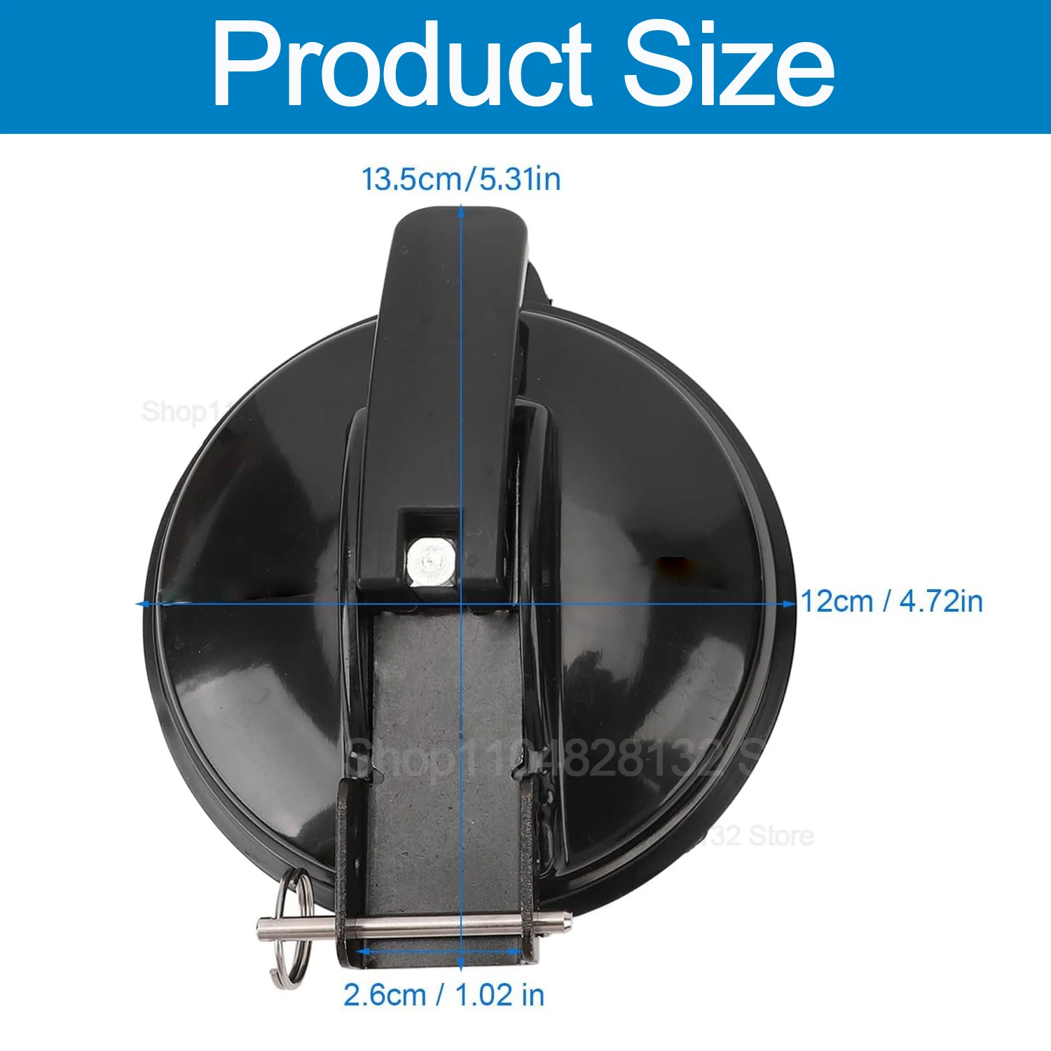 Schwarze Saugnäpfe für Outdoor, Reisen, Wohnmobil, Camping, Sonnenschutz, Markise, extra starke Saugnäpfe mit Verriegelung, 1/2/4 Stück – Detail 4