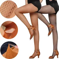 Medias de red profesionales para mujer, vestido de baile latino, medias de baile latino de salón, pantimedias latinas de alta elasticidad