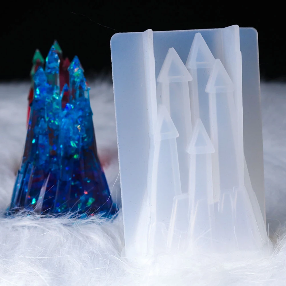 

3D Castle Mold Crystal Epoxy Three-dimensional Silicone Making Silica Gel Shape