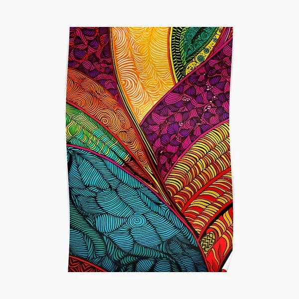 Vibrant African Pattern Wax Print Ethnic  Poster Print Mural Home Picture Decor Wall Funny Decoration Painting Modern No Frame