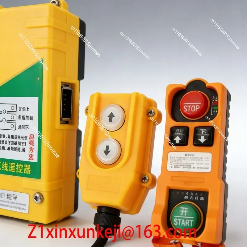 220V Miniature Electric Hoist Winch Hoist Lifting Switch Wireless Remote Control