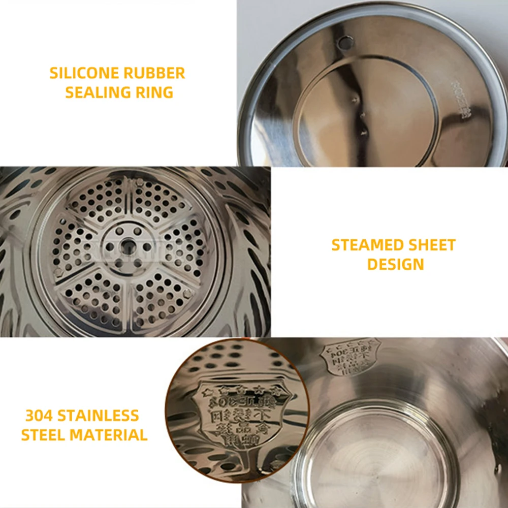Home Stainless Steel Distiller,Multi-Purpose Moonshine Still for Brandy, Vodka, and Hydrosol; 