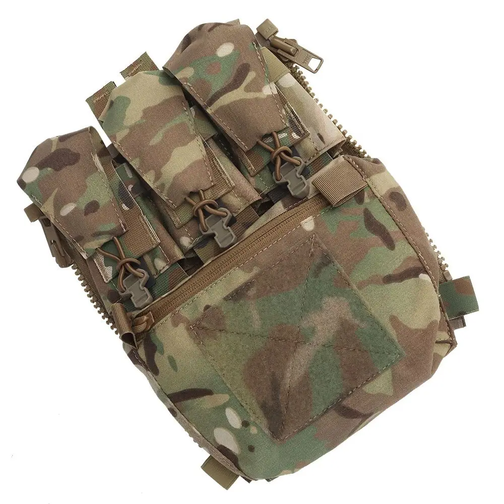 Tactical Multi-purpose V5 FCPC Sport Vest Back Panel Zipper on Backplate  Expansion Bag Triple Pouch Plate Carrier Accessories